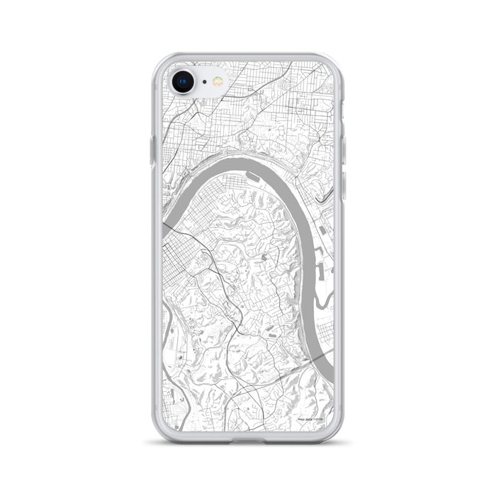 Custom iPhone SE Fort Thomas Kentucky Map Phone Case in Classic