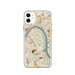 Custom iPhone 11 Fort Thomas Kentucky Map Phone Case in Woodblock