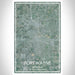 Fort Wayne Indiana Map Print Portrait Orientation in Afternoon Style With Shaded Background