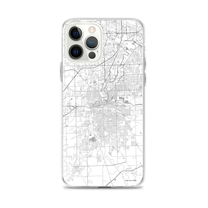 Custom Fort Wayne Indiana Map iPhone 12 Pro Max Phone Case in Classic