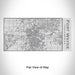 Rendered View of Fort Wayne Indiana Map Engraving on 17oz Stainless Steel Insulated Cola Bottle