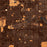 Fort Wayne Indiana Map Print in Ember Style Zoomed In Close Up Showing Details