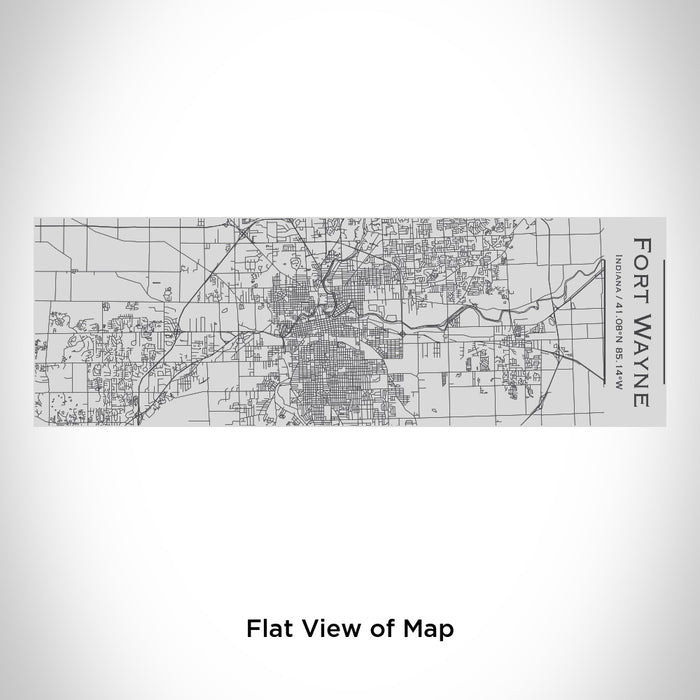 Fort Ritner Indiana Google Map Fort Wayne - Indiana Engraved Map Insulated Cup — JACE Maps