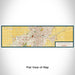 Flat View of Map Custom Fort Wayne Indiana Map Enamel Mug in Woodblock