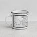 Left View Custom Fort Worth Texas Map Enamel Mug in Classic