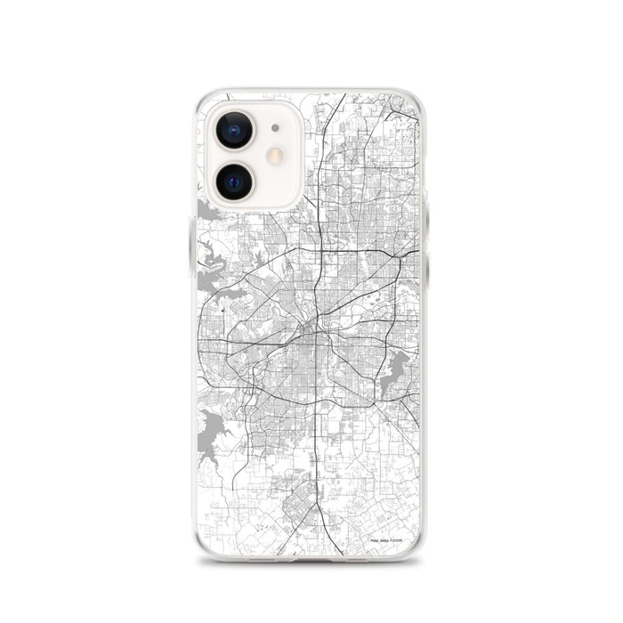 Custom Fort Worth Texas Map iPhone 12 Phone Case in Classic