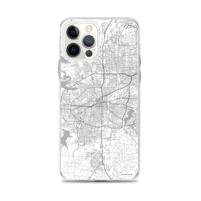 Custom Fort Worth Texas Map iPhone 12 Pro Max Phone Case in Classic