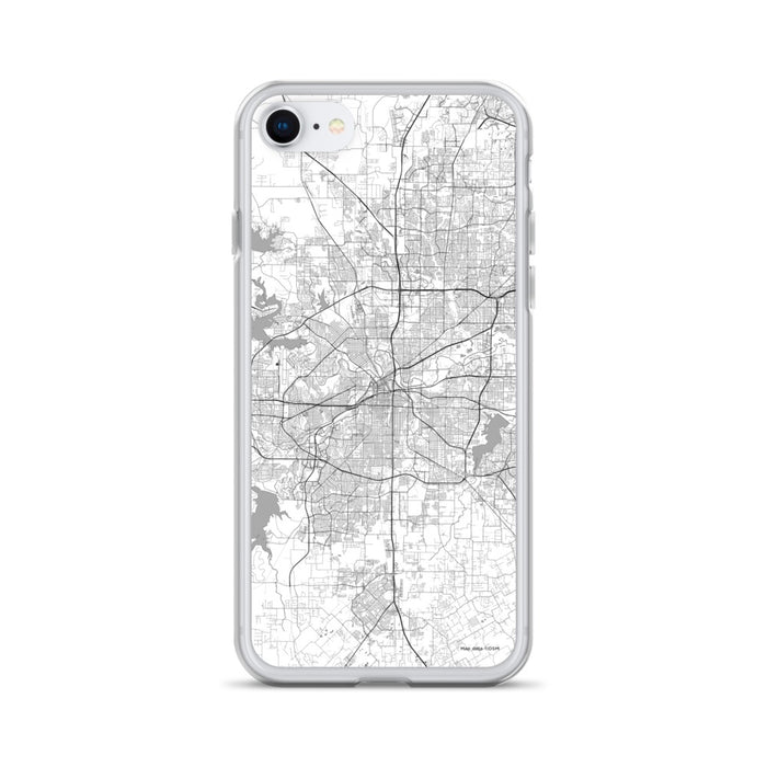 Custom Fort Worth Texas Map iPhone SE Phone Case in Classic