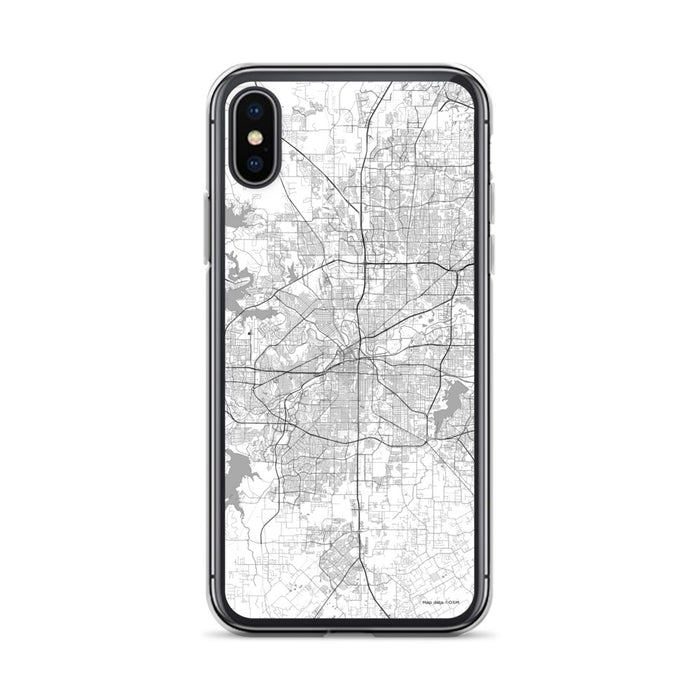 Custom Fort Worth Texas Map Phone Case in Classic