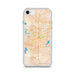 Custom Fort Worth Texas Map iPhone SE Phone Case in Watercolor