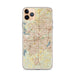 Custom Fort Worth Texas Map Phone Case in Woodblock