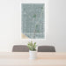 24x36 Fountain Valley California Map Print Portrait Orientation in Afternoon Style Behind 2 Chairs Table and Potted Plant