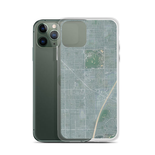 Custom Fountain Valley California Map Phone Case in Afternoon