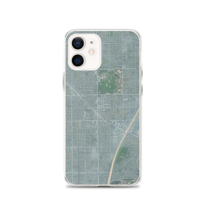 Custom iPhone 12 Fountain Valley California Map Phone Case in Afternoon