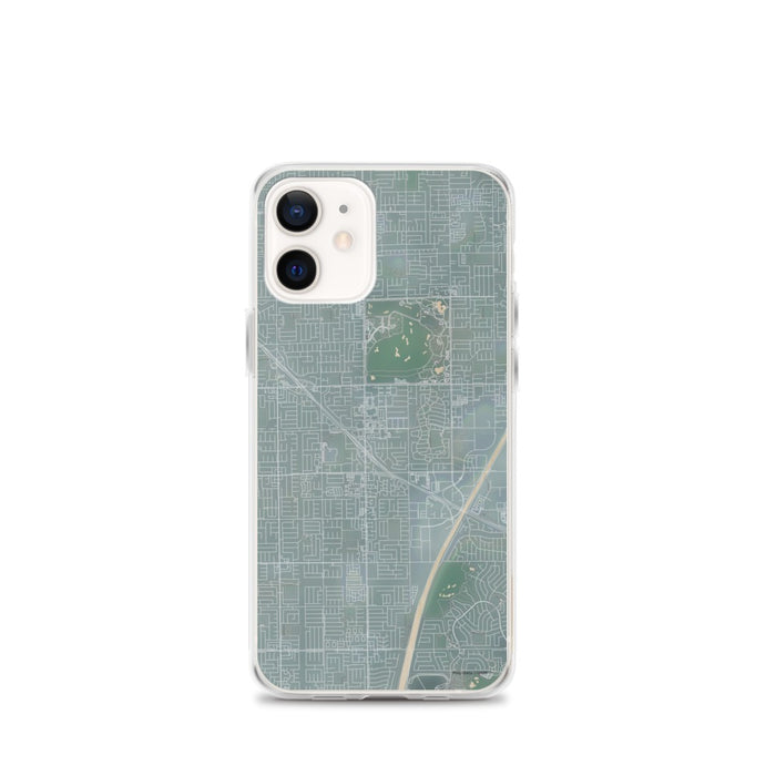Custom iPhone 12 mini Fountain Valley California Map Phone Case in Afternoon