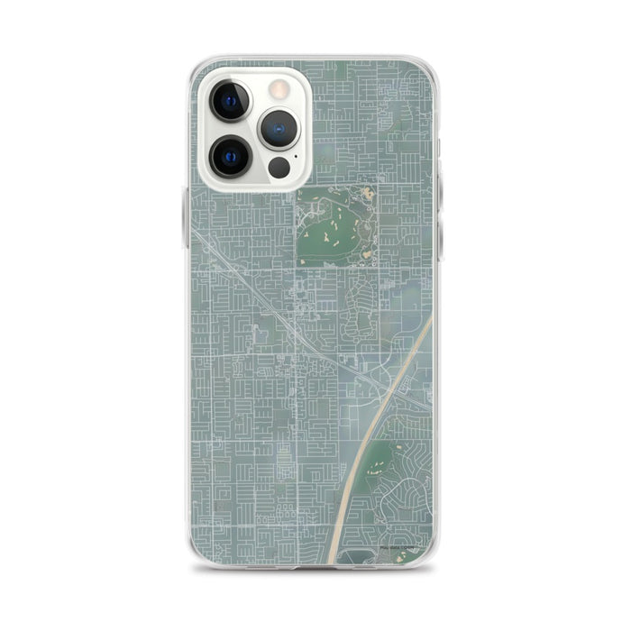 Custom iPhone 12 Pro Max Fountain Valley California Map Phone Case in Afternoon