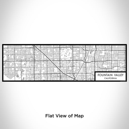 Flat View of Map Custom Fountain Valley California Map Enamel Mug in Classic