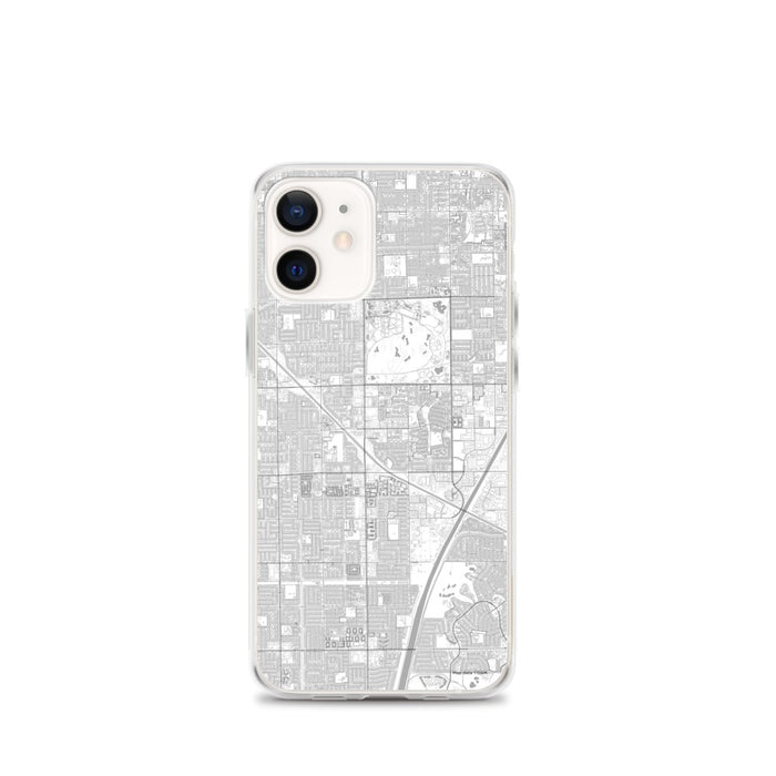Custom iPhone 12 mini Fountain Valley California Map Phone Case in Classic