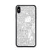 Custom iPhone XS Max Fountain Valley California Map Phone Case in Classic