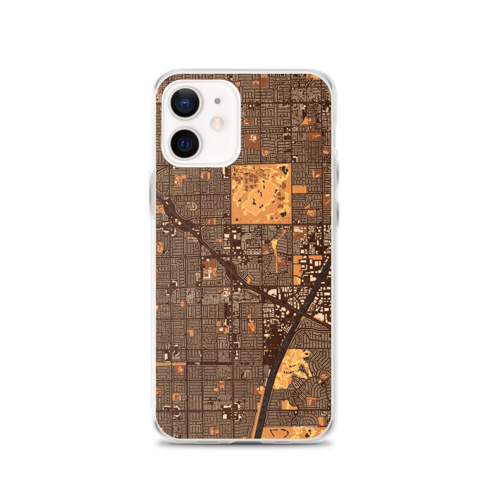 Custom iPhone 12 Fountain Valley California Map Phone Case in Ember