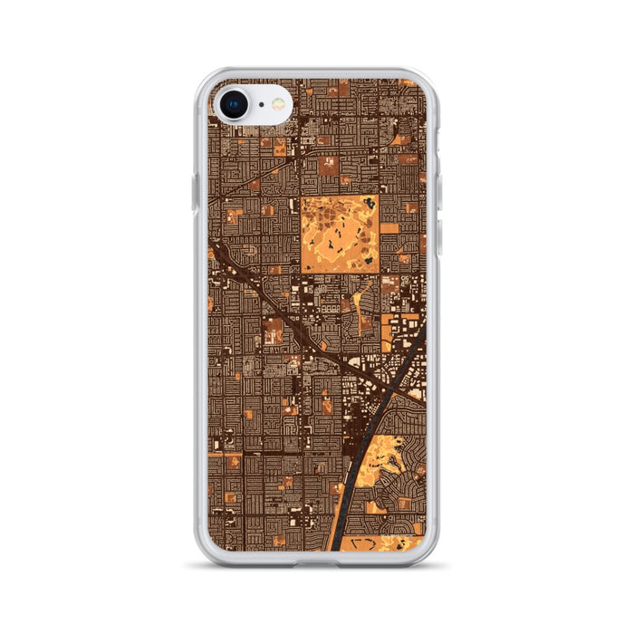 Custom iPhone SE Fountain Valley California Map Phone Case in Ember