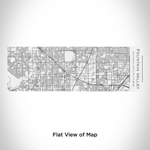 Rendered View of Fountain Valley California Map Engraving on 10oz Stainless Steel Insulated Cup with Sliding Lid in White