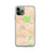 Custom iPhone 11 Pro Fountain Valley California Map Phone Case in Watercolor