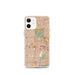 Custom iPhone 12 mini Fountain Valley California Map Phone Case in Woodblock