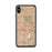 Custom iPhone XS Max Fountain Valley California Map Phone Case in Woodblock