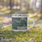 Right View Custom Franklin Pennsylvania Map Enamel Mug in Afternoon on Grass With Trees in Background
