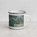 Right View Custom Franklin Pennsylvania Map Enamel Mug in Afternoon