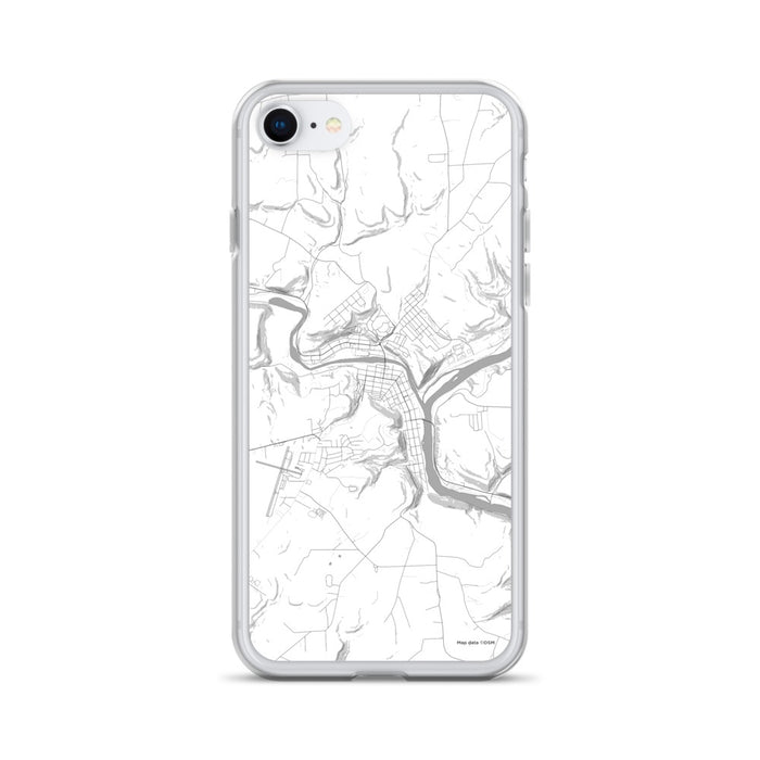 Custom iPhone SE Franklin Pennsylvania Map Phone Case in Classic