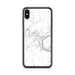 Custom iPhone XS Max Franklin Pennsylvania Map Phone Case in Classic