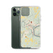 Custom Franklin Pennsylvania Map Phone Case in Woodblock