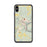 Custom iPhone XS Max Franklin Pennsylvania Map Phone Case in Woodblock