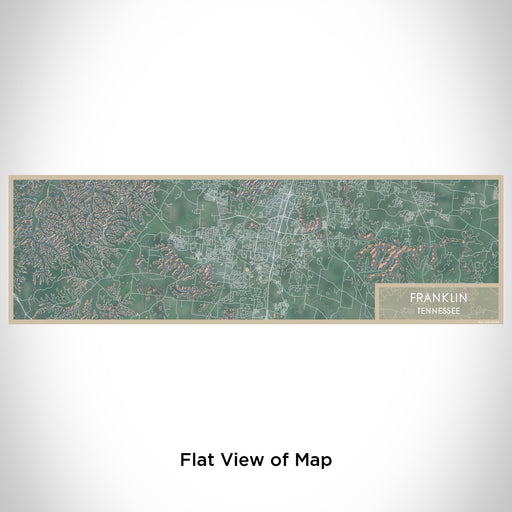 Flat View of Map Custom Franklin Tennessee Map Enamel Mug in Afternoon