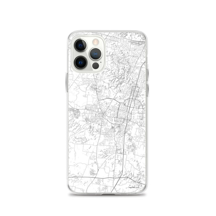 Custom Franklin Tennessee Map iPhone 12 Pro Phone Case in Classic