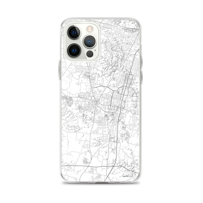Custom Franklin Tennessee Map iPhone 12 Pro Max Phone Case in Classic