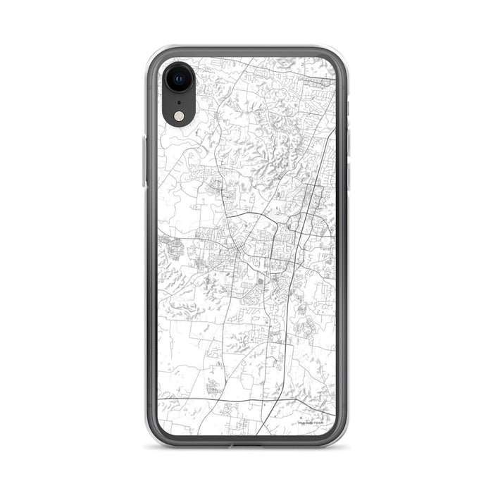 Custom Franklin Tennessee Map Phone Case in Classic