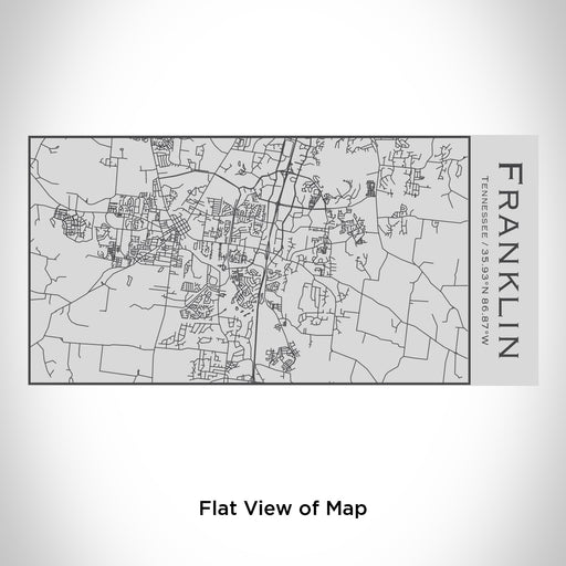 Rendered View of Franklin Tennessee Map Engraving on 17oz Stainless Steel Insulated Cola Bottle