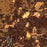 Franklin Tennessee Map Print in Ember Style Zoomed In Close Up Showing Details