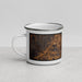 Left View Custom Franklin Tennessee Map Enamel Mug in Ember