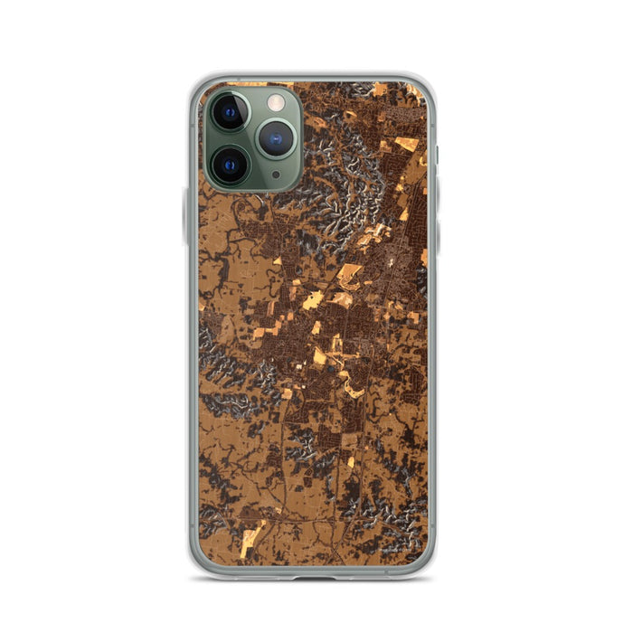 Custom Franklin Tennessee Map Phone Case in Ember