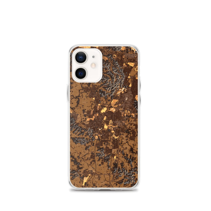 Custom Franklin Tennessee Map iPhone 12 mini Phone Case in Ember