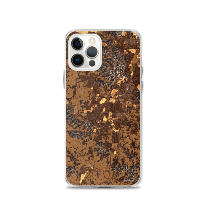 Custom Franklin Tennessee Map iPhone 12 Pro Phone Case in Ember
