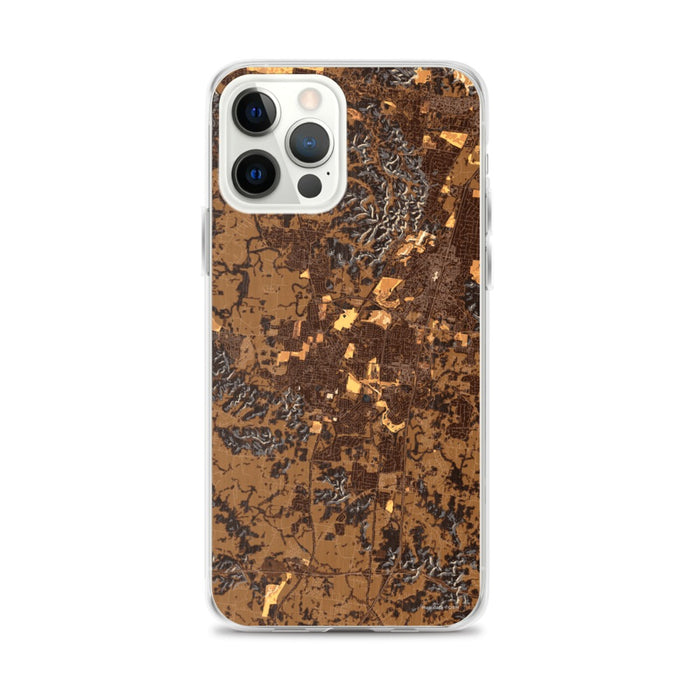 Custom Franklin Tennessee Map iPhone 12 Pro Max Phone Case in Ember