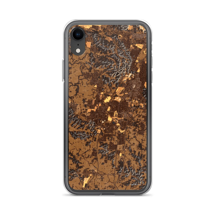 Custom Franklin Tennessee Map Phone Case in Ember