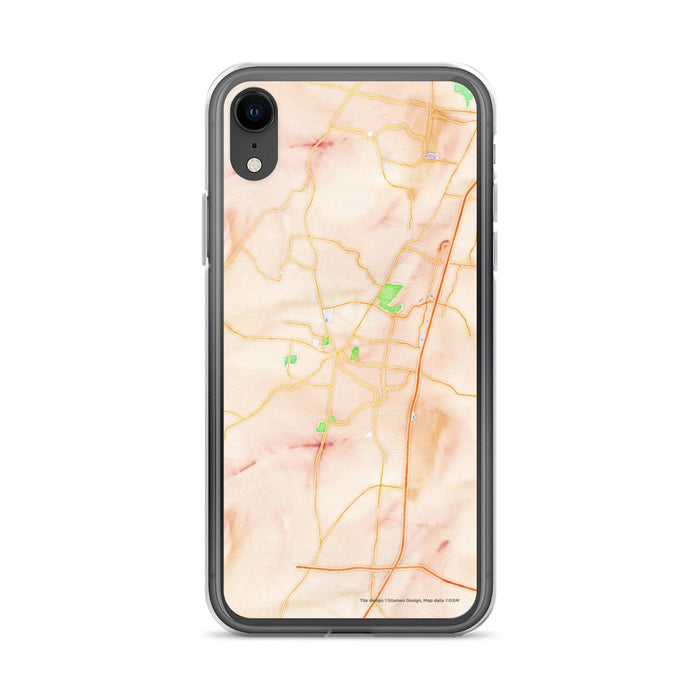 Custom Franklin Tennessee Map Phone Case in Watercolor