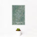 12x18 Frederick Maryland Map Print Portrait Orientation in Afternoon Style With Small Cactus Plant in White Planter