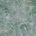 Frederick Maryland Map Print in Afternoon Style Zoomed In Close Up Showing Details